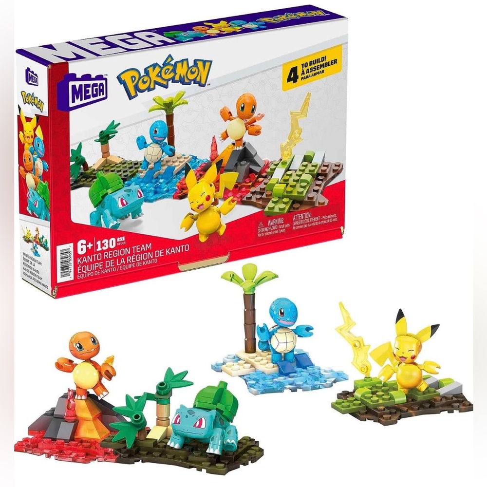 Pokémon Building Toy Set, MEGA, 130 Pieces